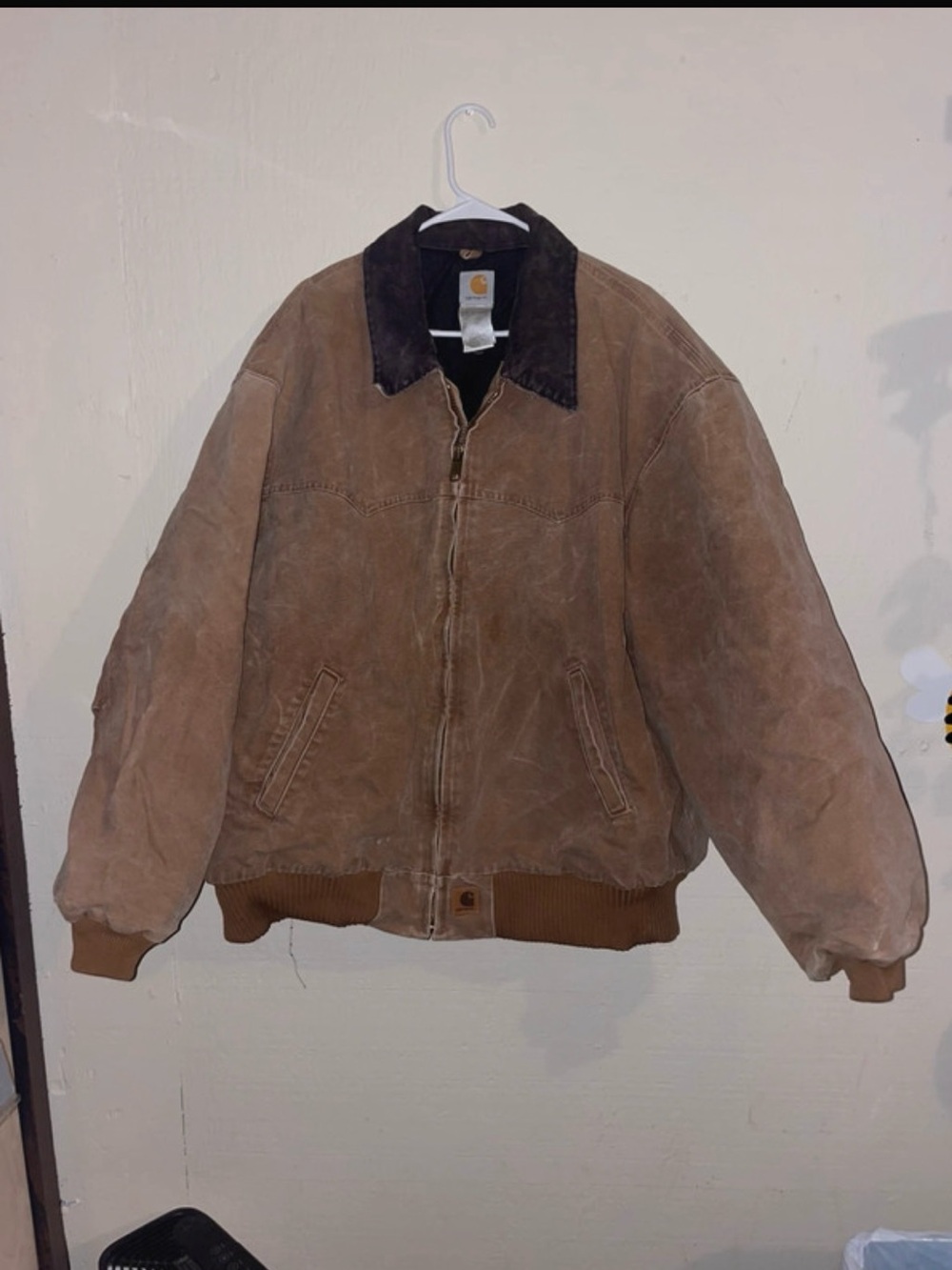 Distressed Carhartt heavy duty coat